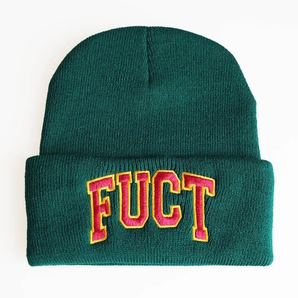 Accessories - FUCT Billie Eilish Knit Hat Embroidery Beanie Cap